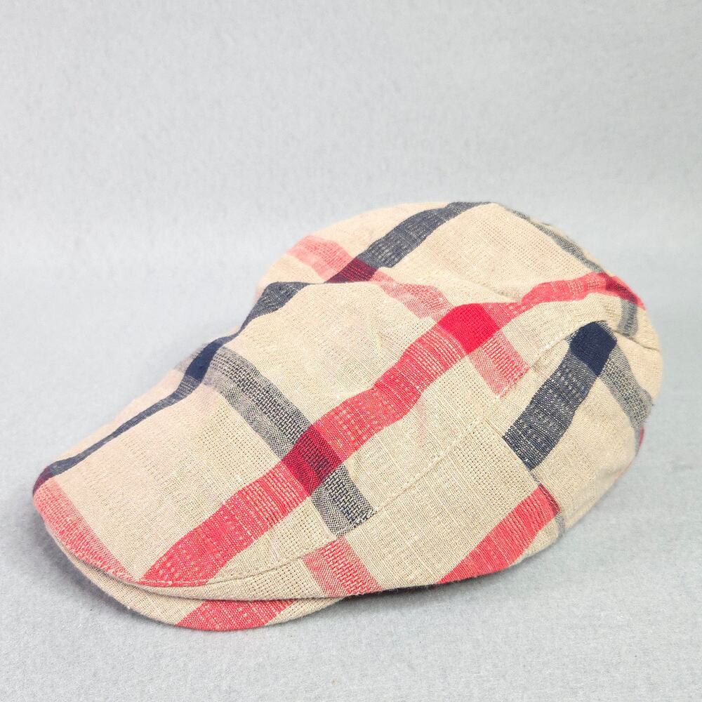 Plaid Newsboy Cap Adjustable Lightweight Flat Cap Cabbie Hat